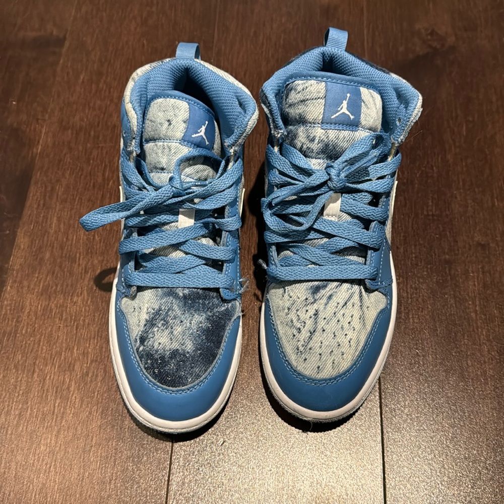 Nike Jordan Preschool Jordan 1 Mid DM8952 400 Washed Denim - Size 2.5 no box
